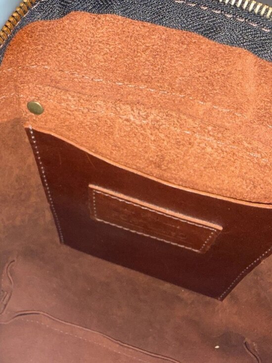 Portland Leather Goods backpack in rich cognac full grain leather main image 7